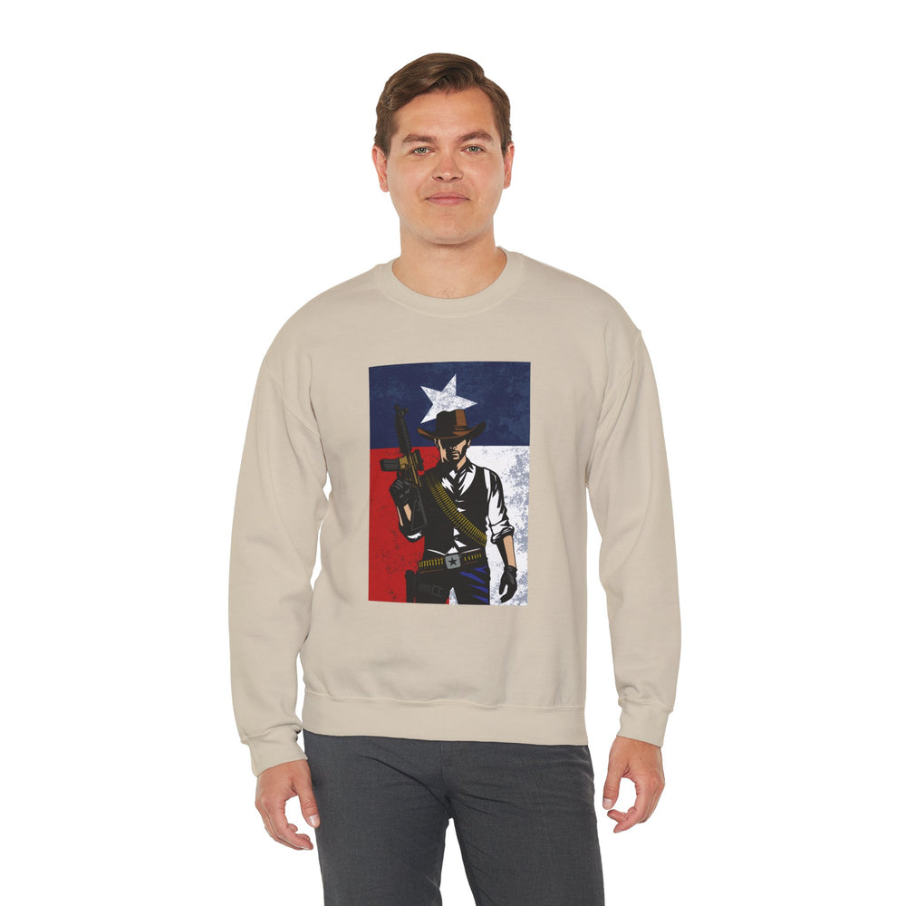 COWBOY TEXAS FLAG SWEATSHIRT