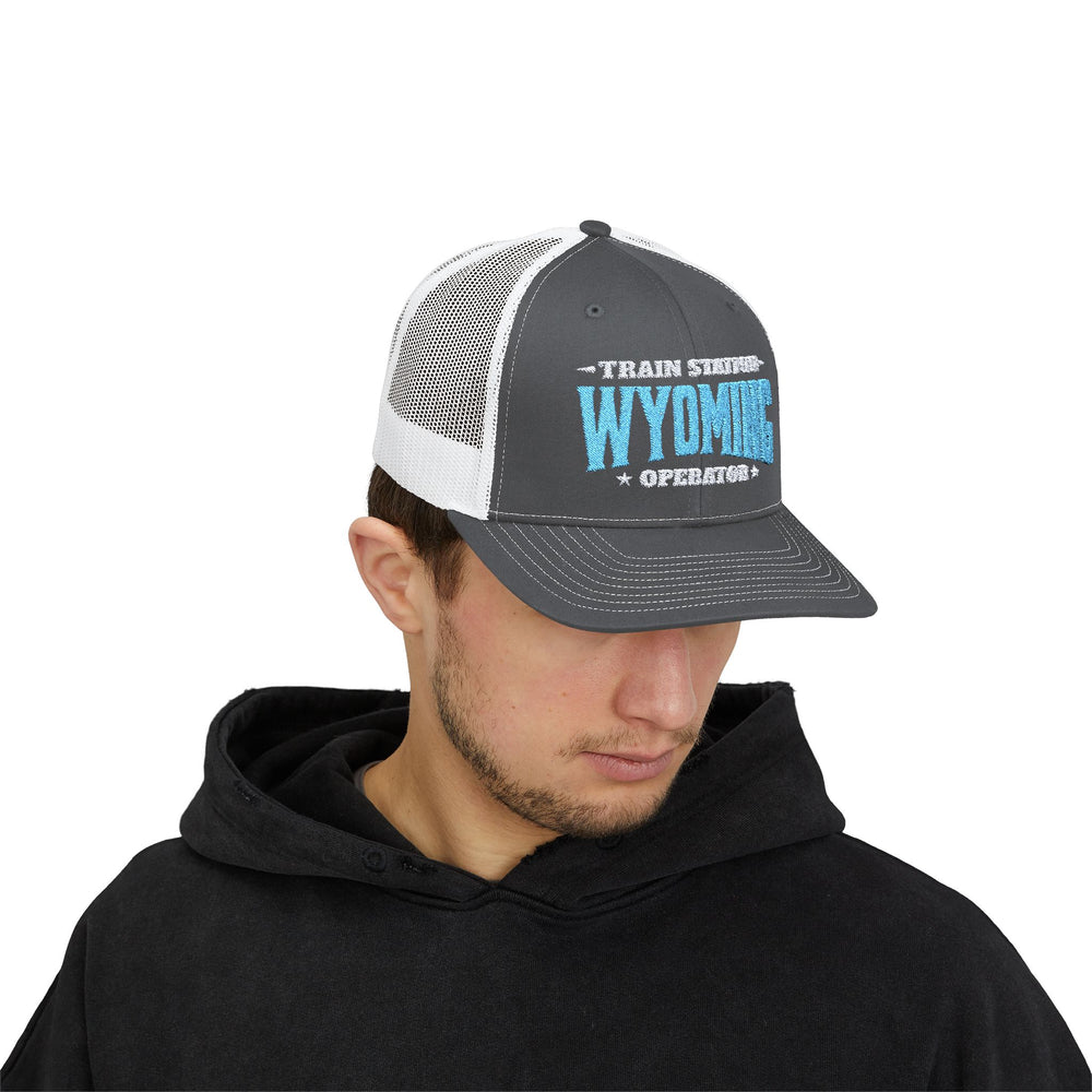 TRAIN STATION WYOMING SNAP TRUCKER HAT