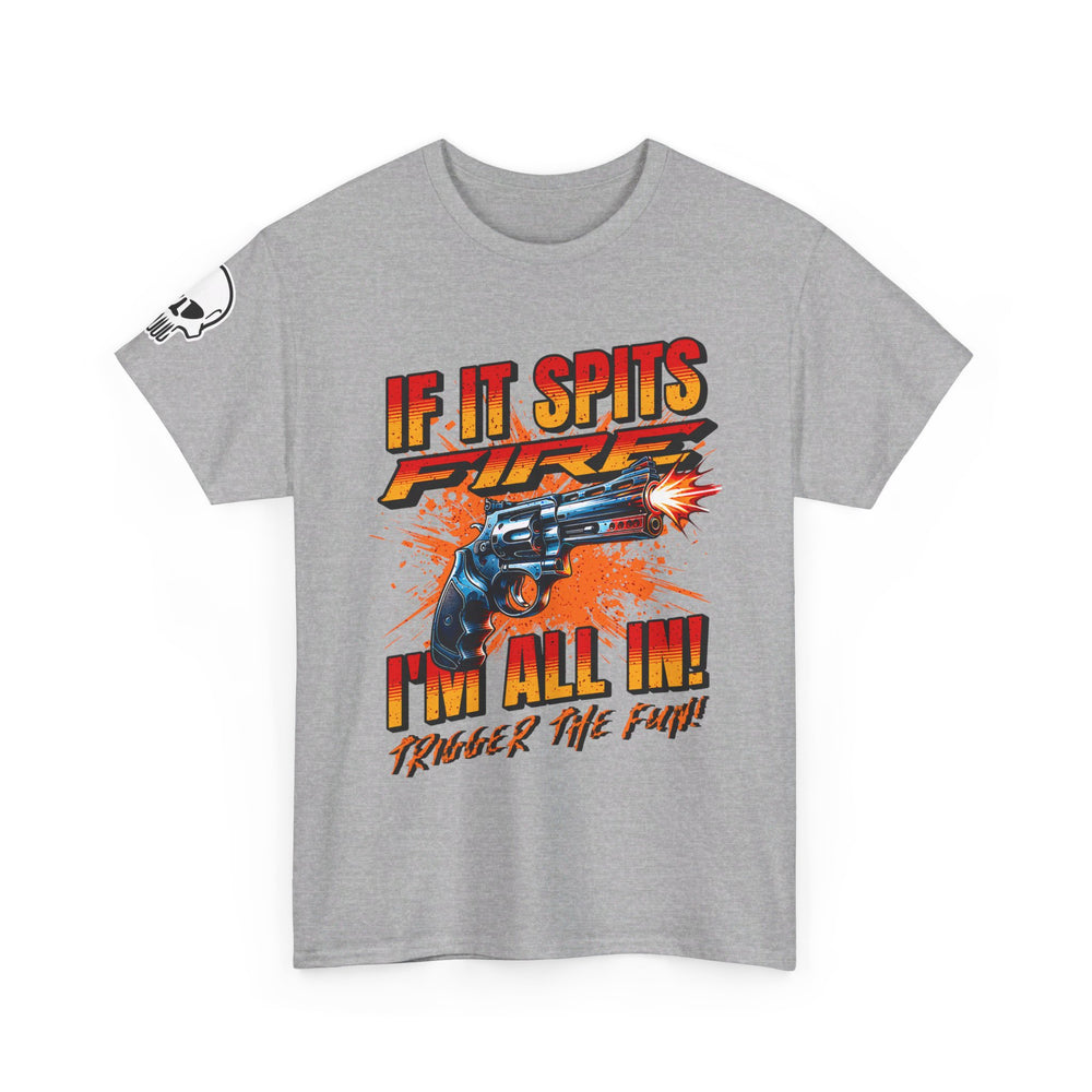 REVOLVER SPITTING FIRE T SHIRT