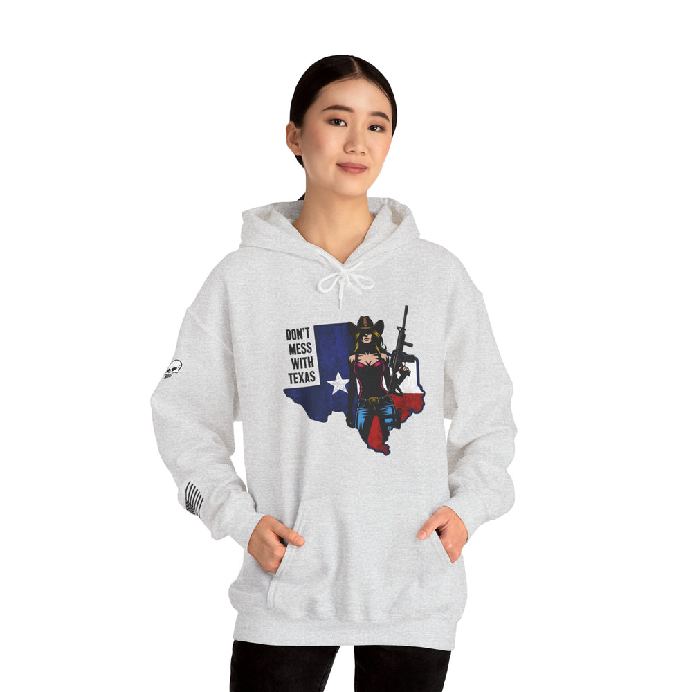 DON'T MESS WITH TEXAS STATE COWGIRL HOODIE