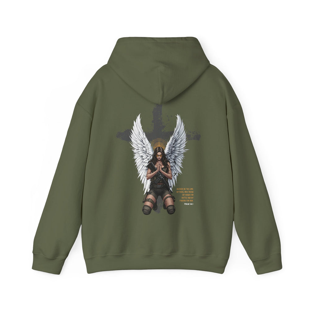 FEMALE ARCHANGEL PSALM 144:1 HOODIE