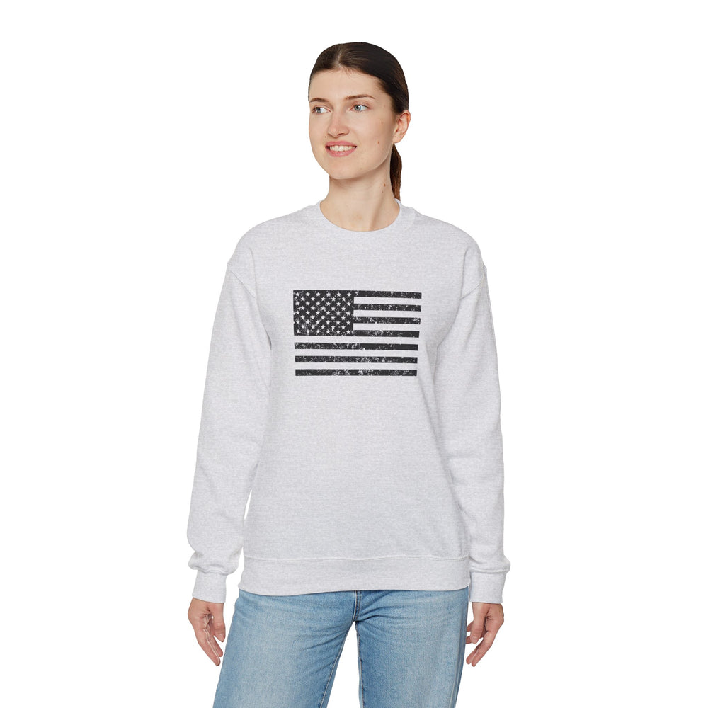 USA GRUNGE FLAG SWEATSHIRT