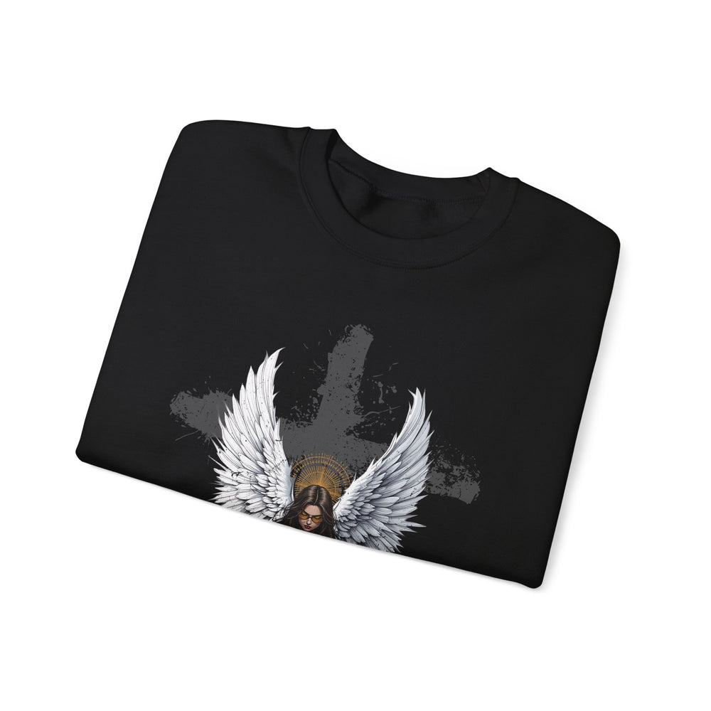 FEMALE ARCHANGEL PSALM 144:1 SWEATSHIRT