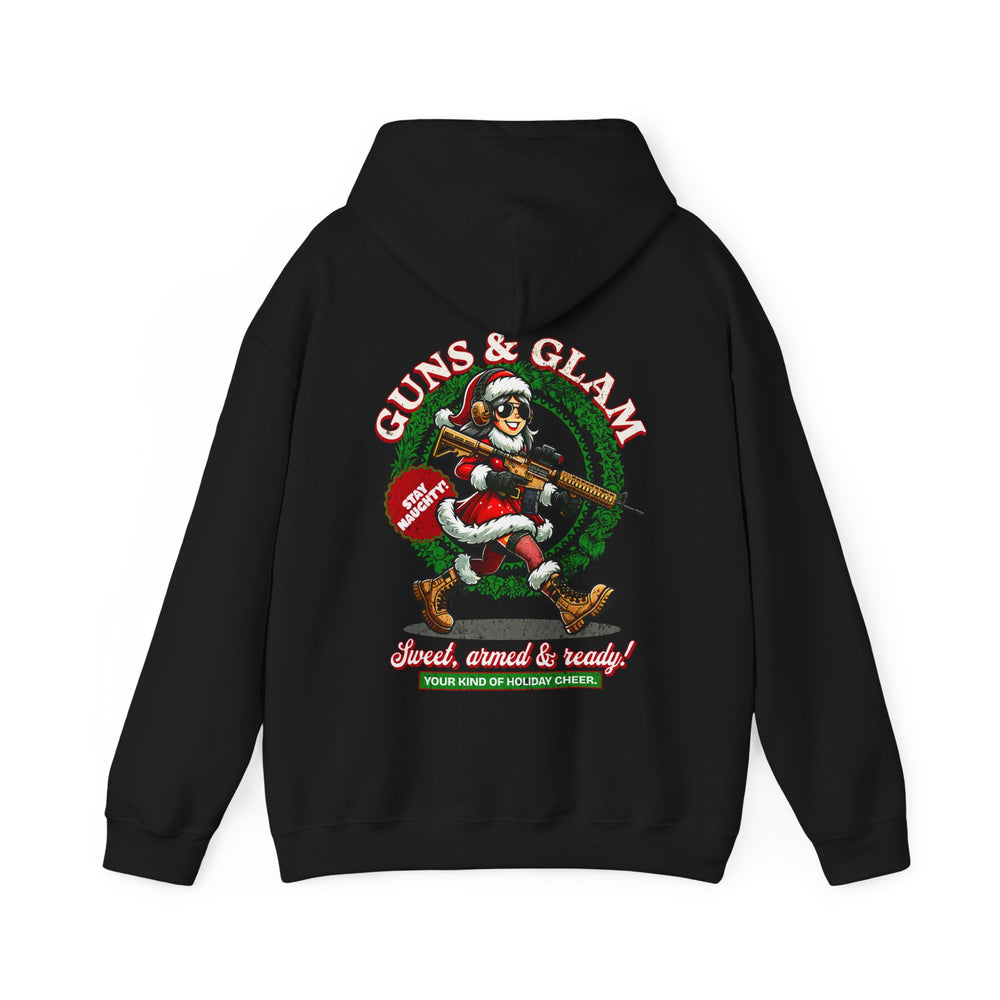 GUNS AND GLAM XMAS HOODIE