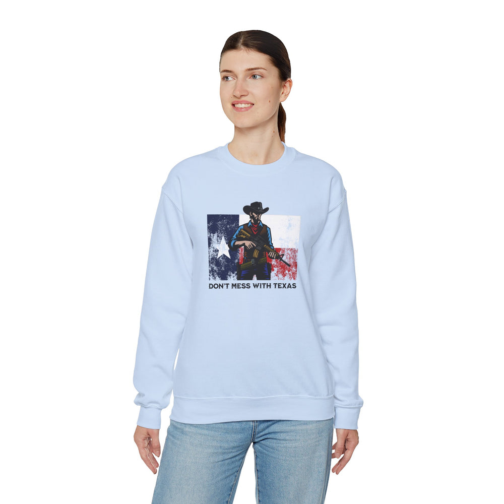 DON'T MESS WITH TEXAS COWBOY SWEATSHIRT