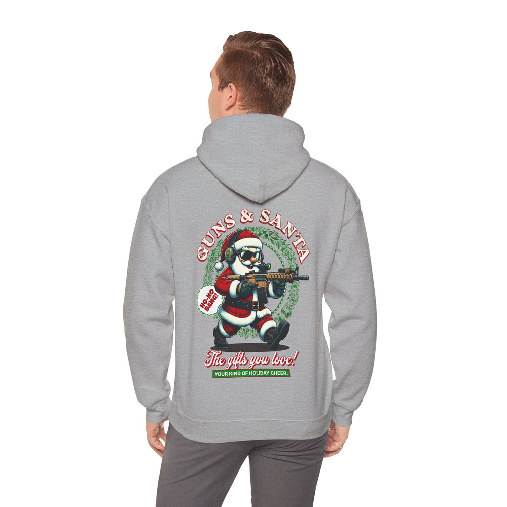 GUNS AND SANTA HOODIE