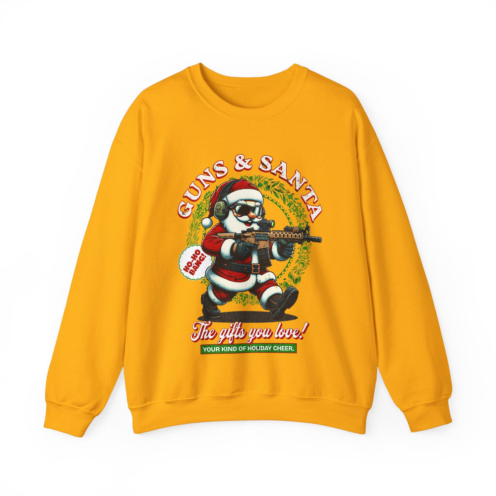 GUNS AND SANTA SWEATSHIRT