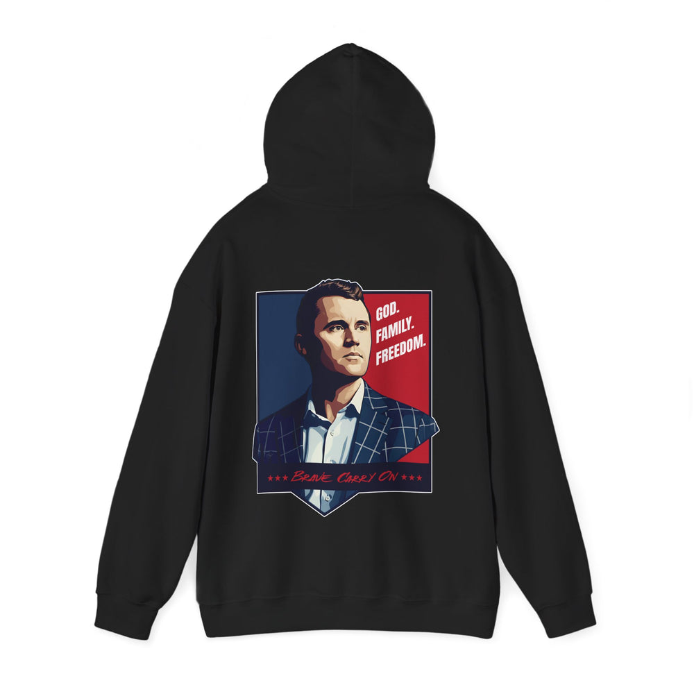 GOD. FAMILY. FREEDOM CHARLIE KIRK HOODIE