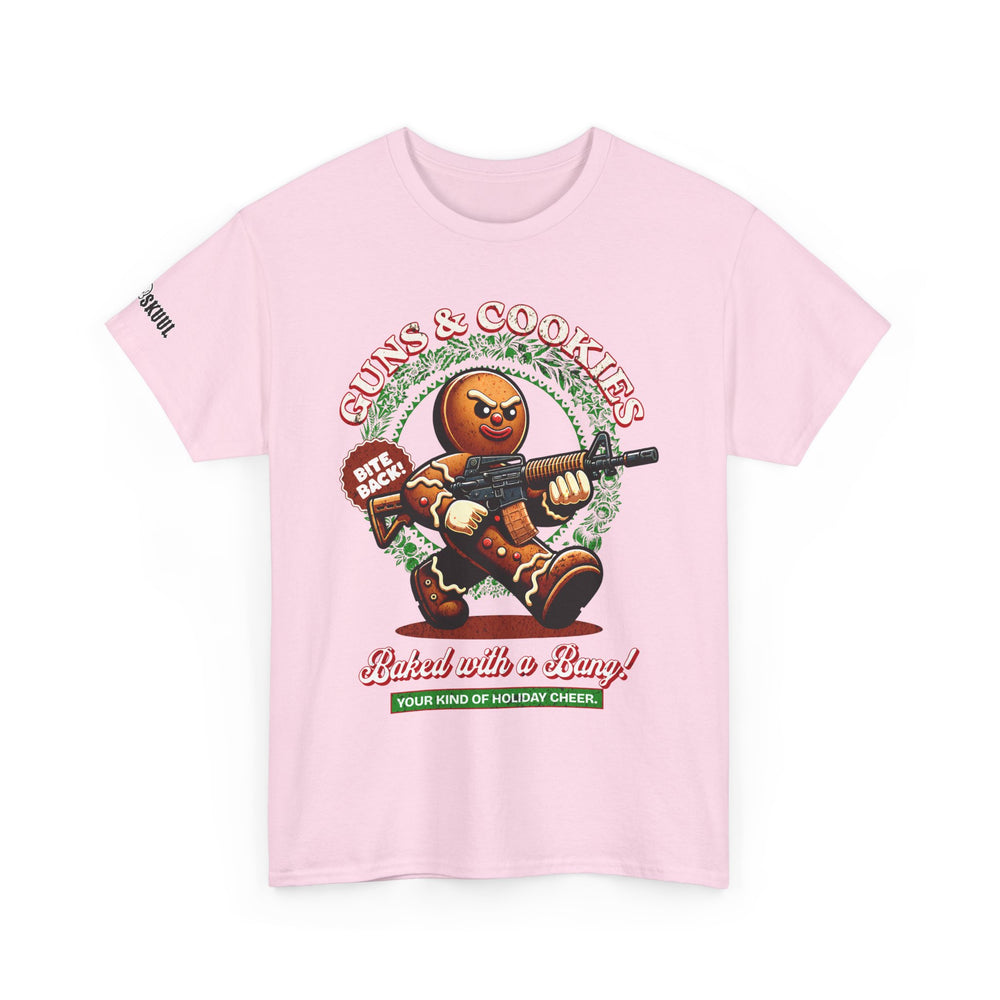 GUNS AND COOKIES XMAS T SHIRT