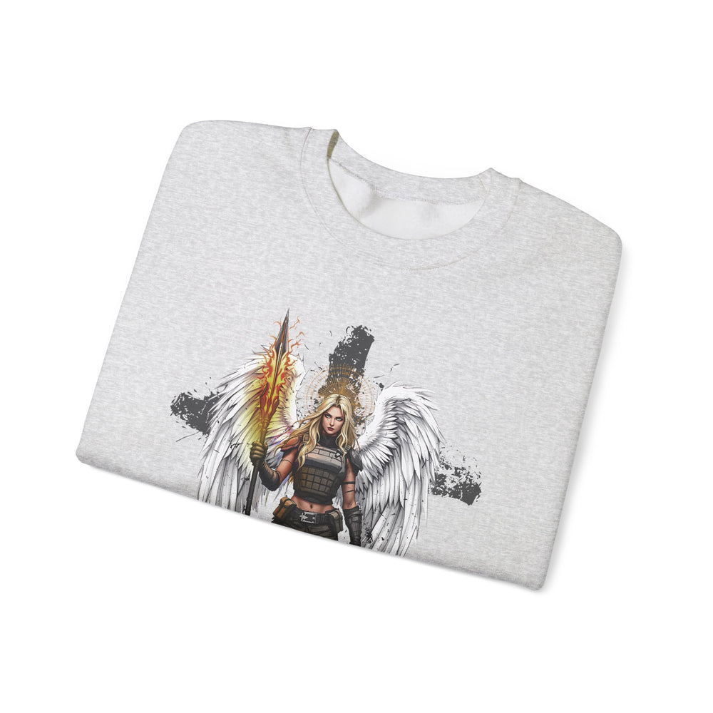 FEMALE ARCHANGEL 2 SAMUEL 22:40 SWEATSHIRT