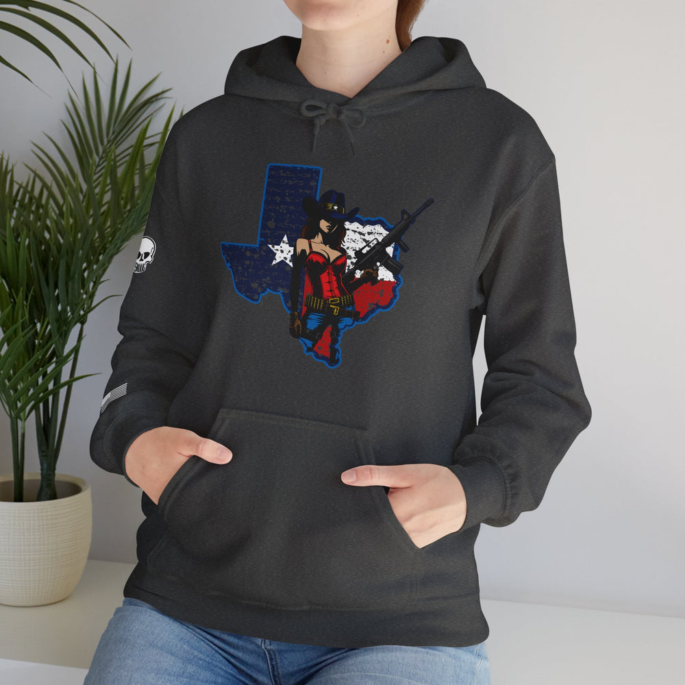 TEXAS STATE COWGIRL HOODIE