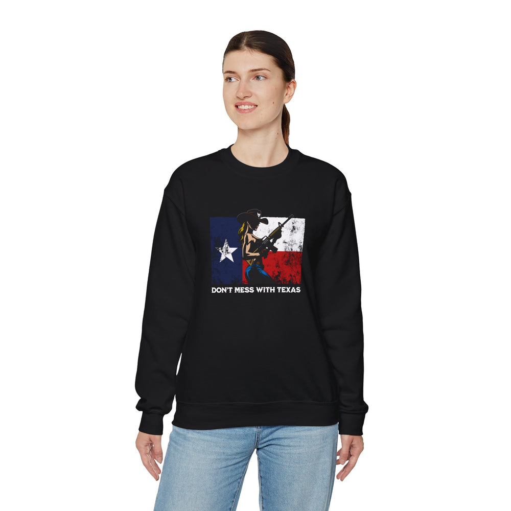 DON'T MESS WITH TEXAS COWGIRL SWEATSHIRT