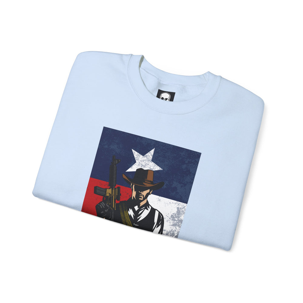 COWBOY TEXAS FLAG SWEATSHIRT