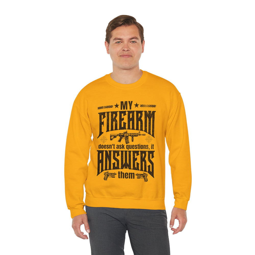 QUESTIONS ANSWERED SWEATSHIRT