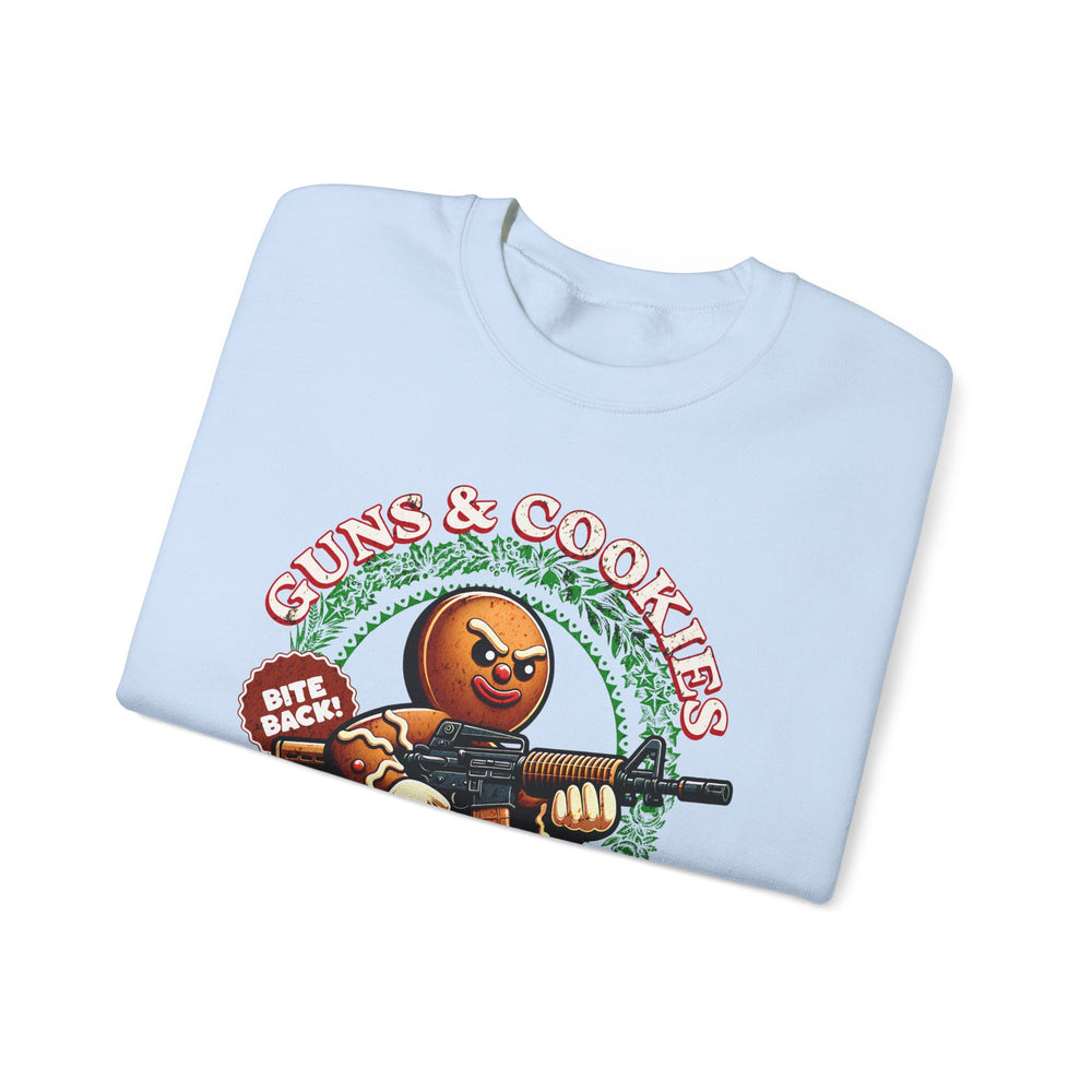 GUNS AND COOKIES XMAS SWEATSHIRT