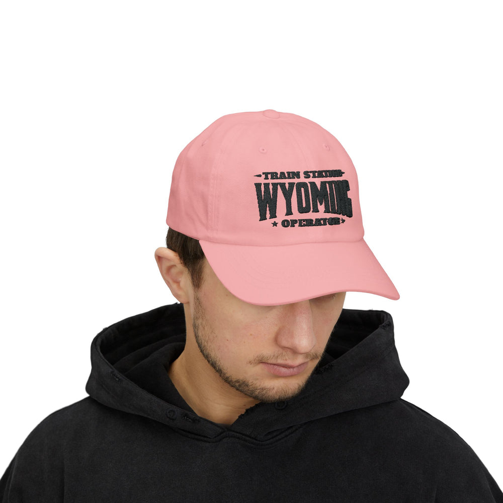 TRAIN STATION WYOMING DAD CAP