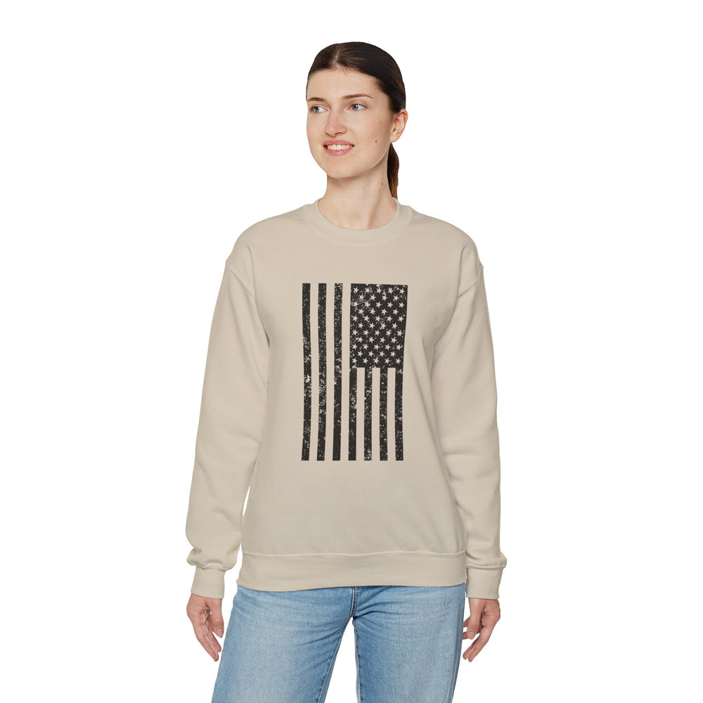 VERTICAL USA GRUNGE FLAG SWEATSHIRT