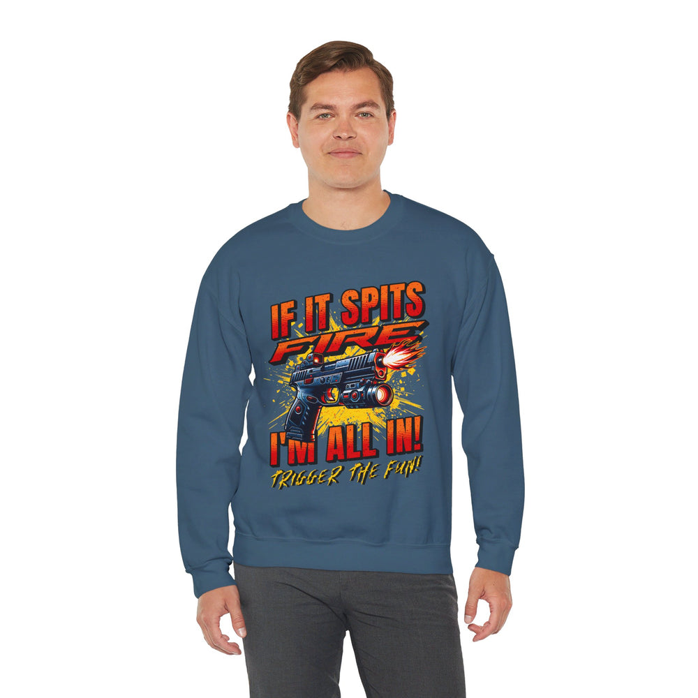 TACTICAL GUN SPITTING SWEATSHIRT