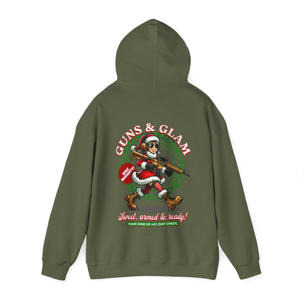 GUNS AND GLAM XMAS HOODIE