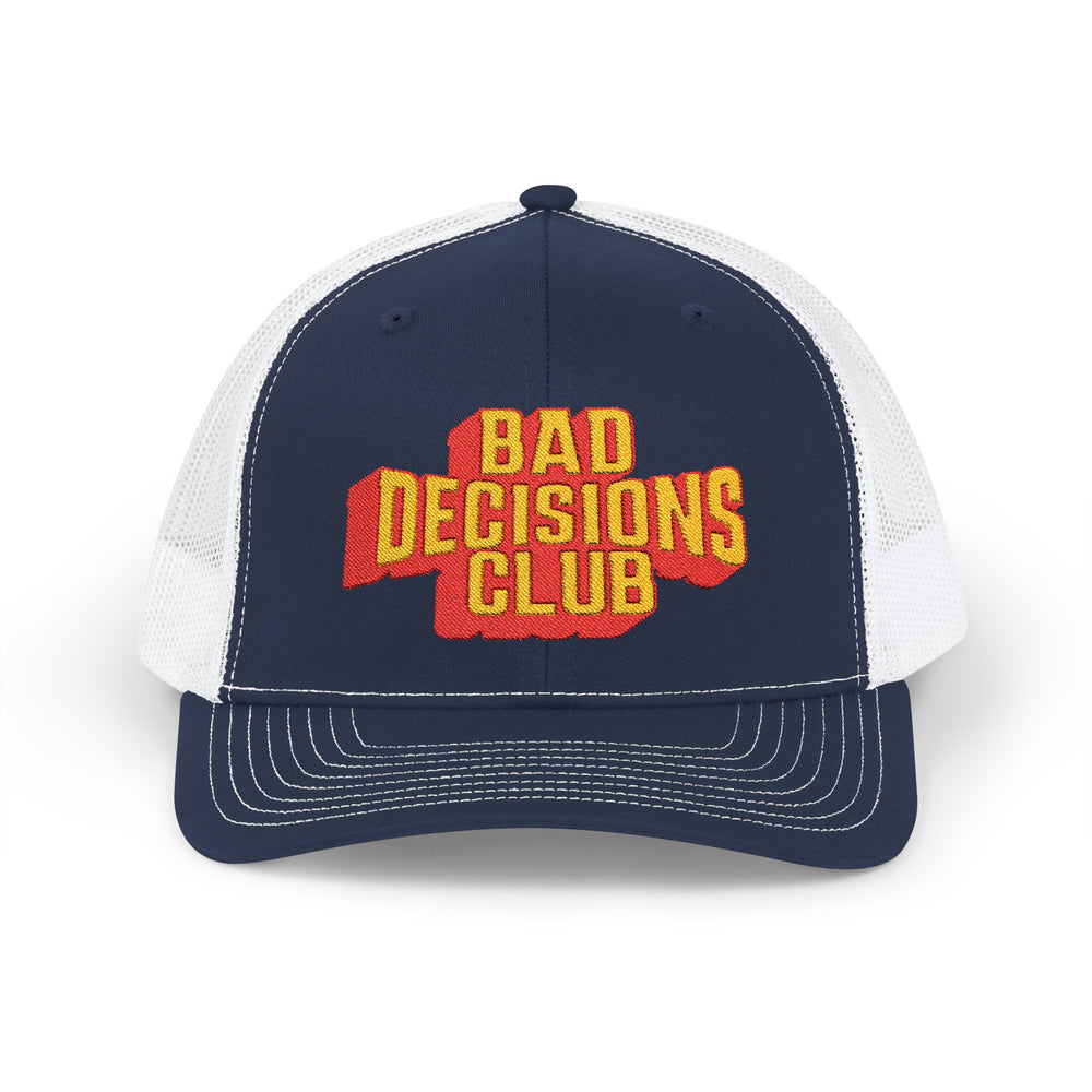 BAD DECISIONS CLUB SNAP TRUCKER HAT