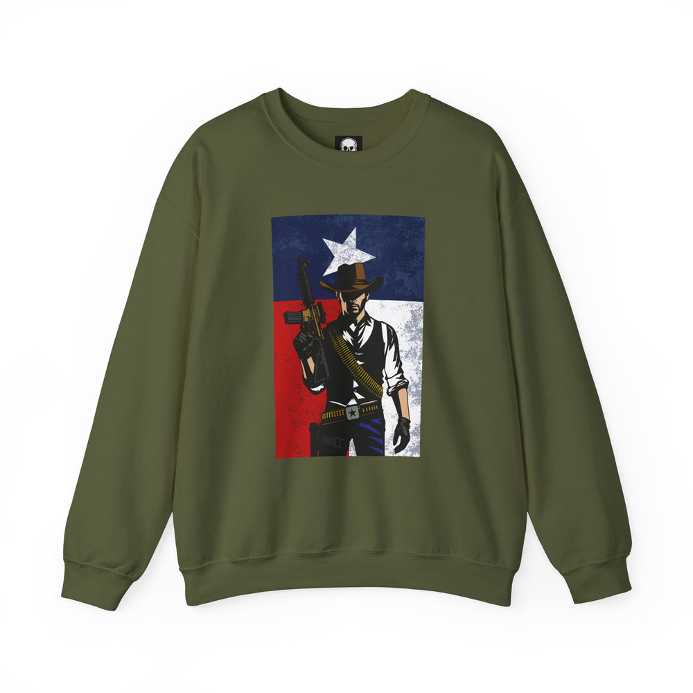 COWBOY TEXAS FLAG SWEATSHIRT