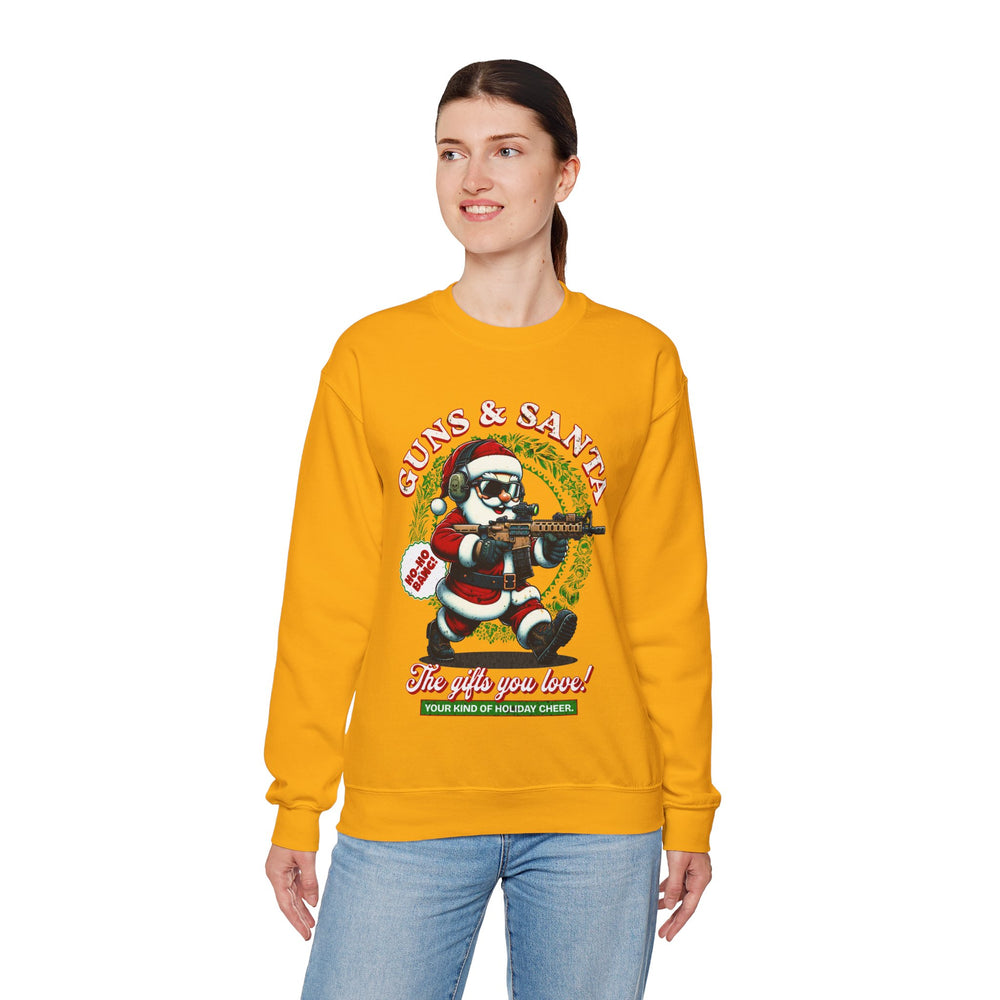 GUNS AND SANTA SWEATSHIRT