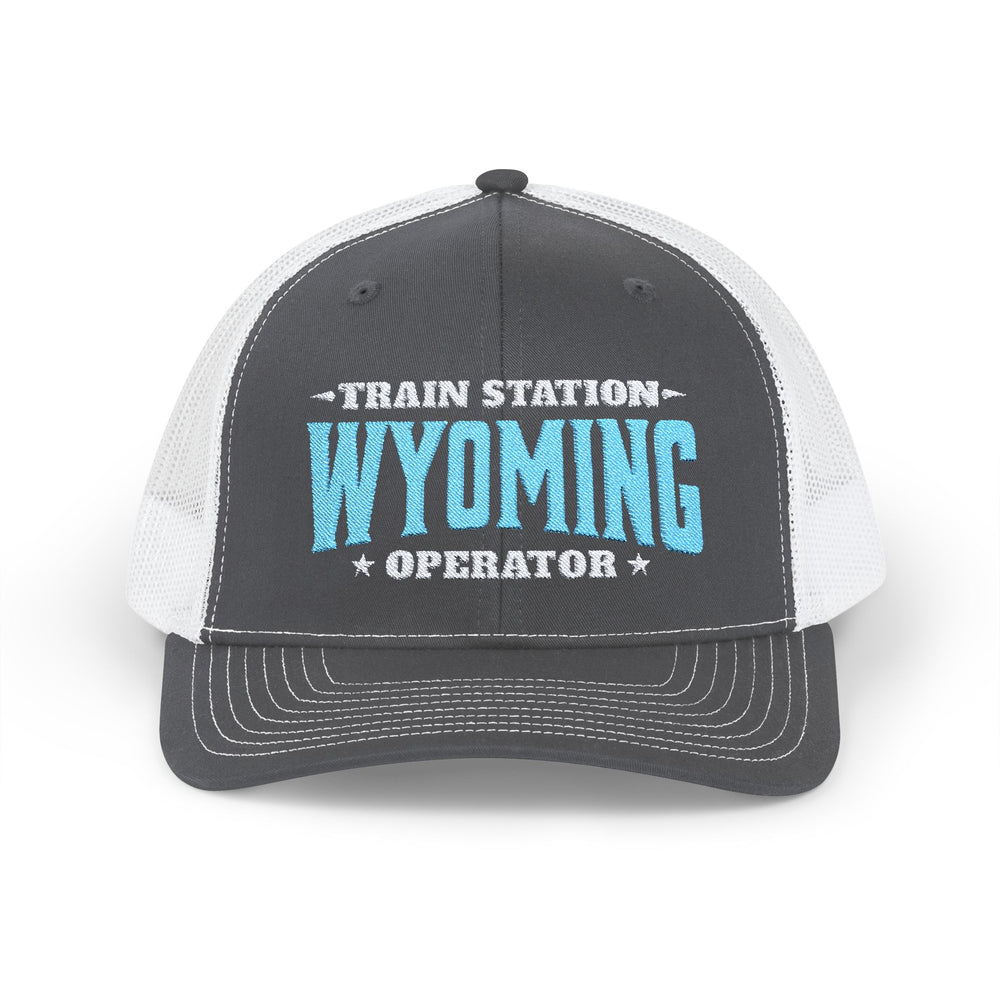 TRAIN STATION WYOMING SNAP TRUCKER HAT