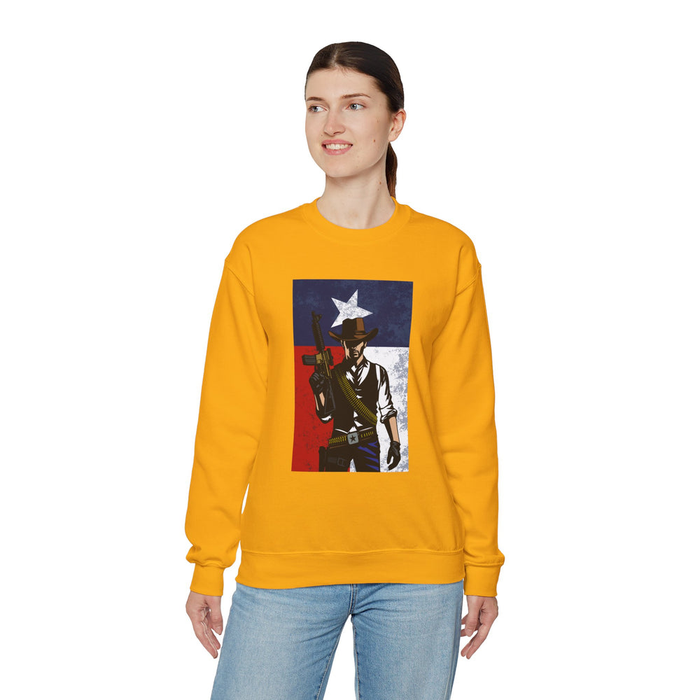 COWBOY TEXAS FLAG SWEATSHIRT