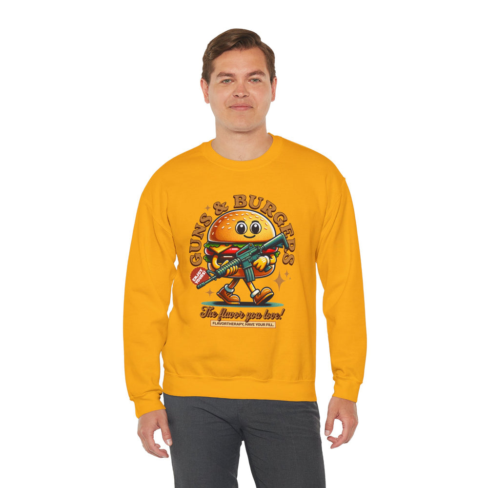 GUNS AND BURGERS VINTAGE SWEATSHIRT