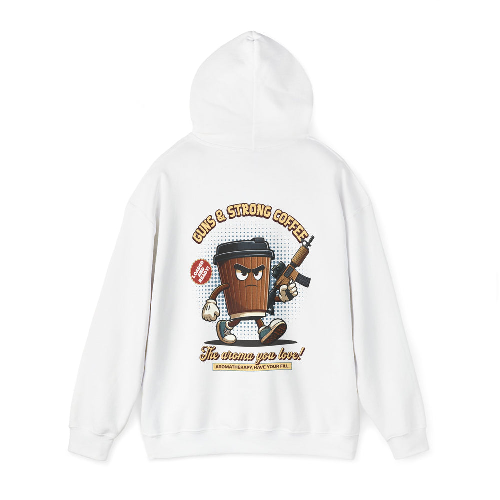 GUNS AND STRONG COFFEE HOODIE