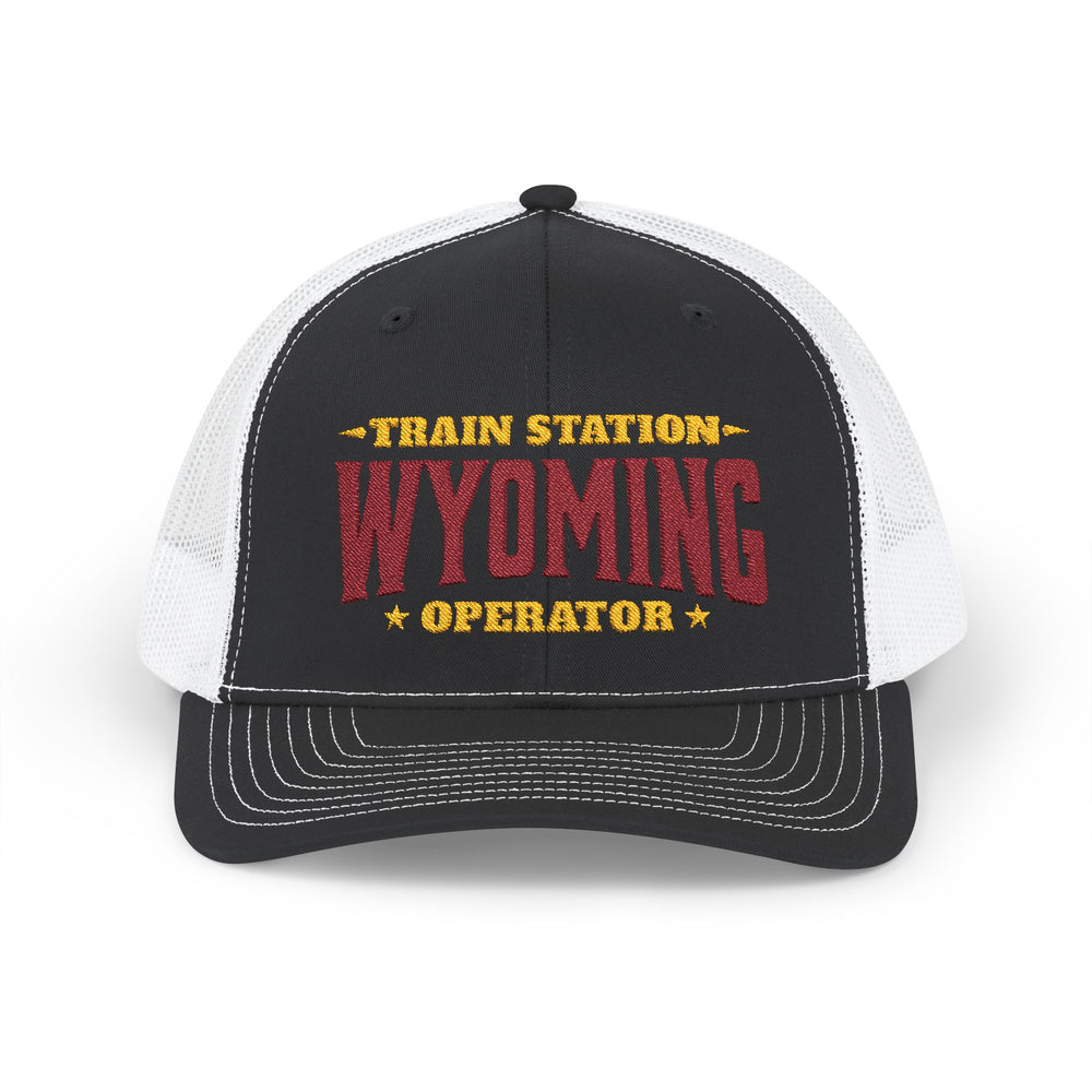 TRAIN STATION WYOMING SNAP TRUCKER HAT