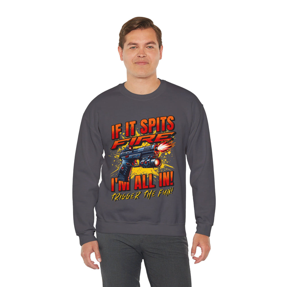 TACTICAL GUN SPITTING SWEATSHIRT