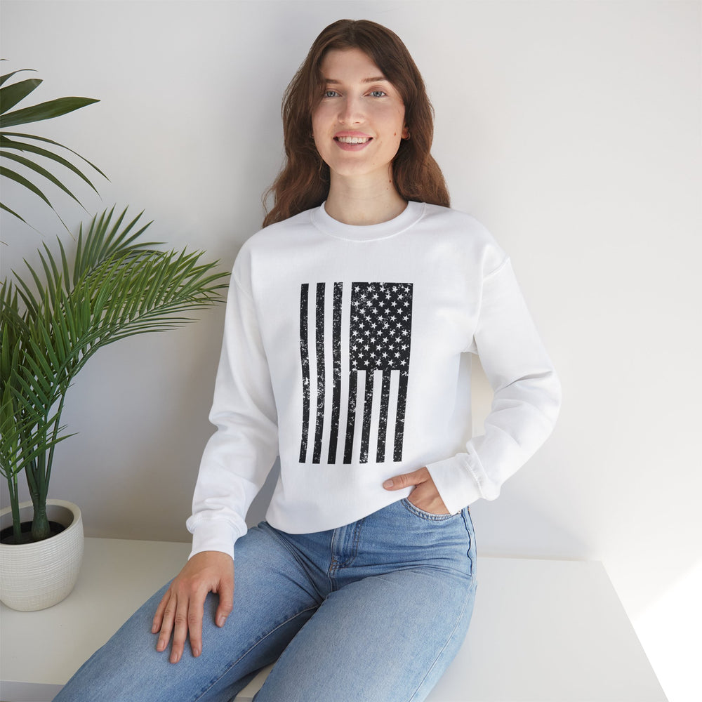 VERTICAL USA GRUNGE FLAG SWEATSHIRT