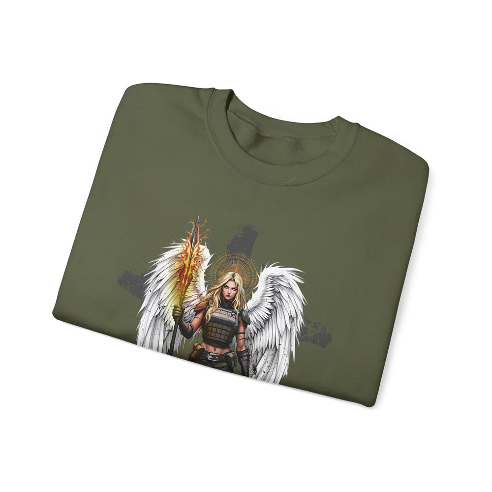 FEMALE ARCHANGEL 2 SAMUEL 22:40 SWEATSHIRT